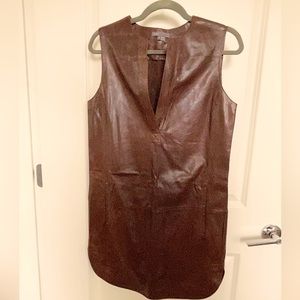 Vince Leather Dress